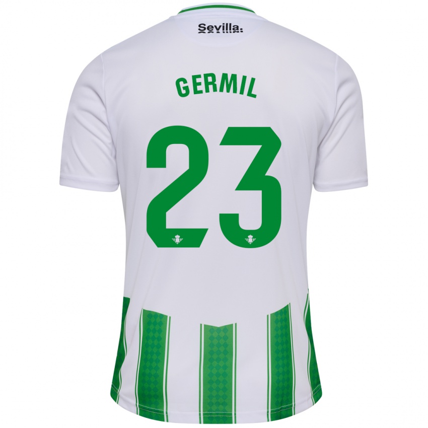 Homem Camisola Darío Germil #23 Branco Principal 2023/24 Camisa