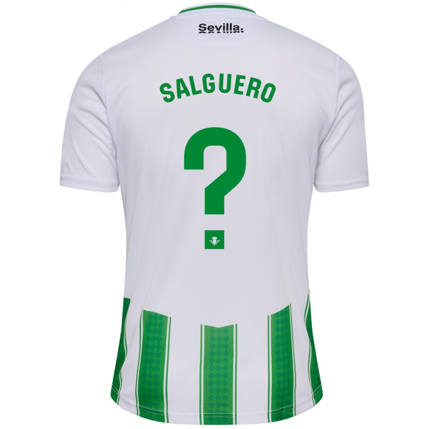 Homem Camisola Antonio Salguero #0 Branco Principal 2023/24 Camisa