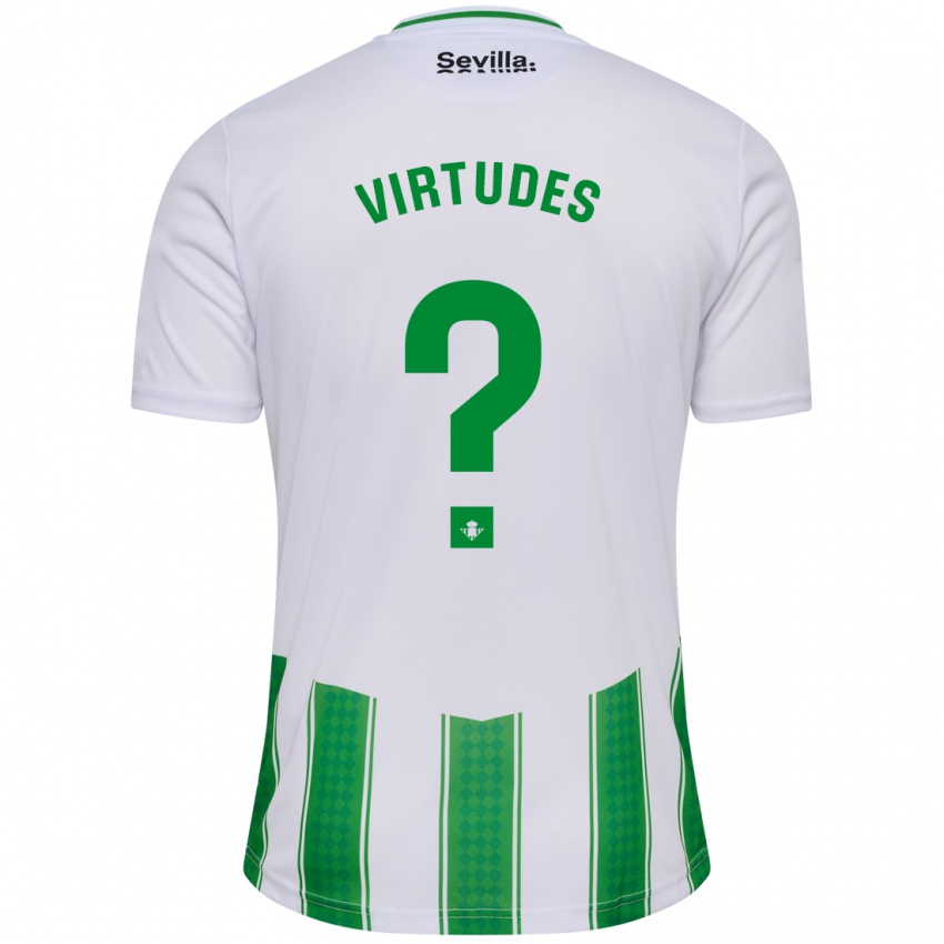 Homem Camisola Adrián Virtudes #0 Branco Principal 2023/24 Camisa