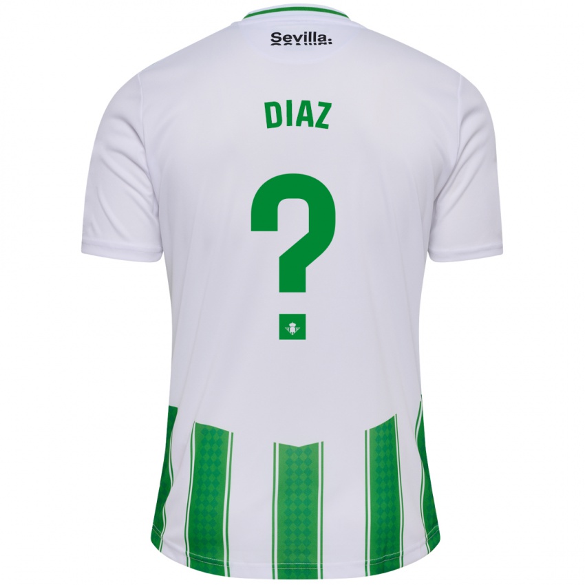 Homem Camisola Ismael Díaz #0 Branco Principal 2023/24 Camisa