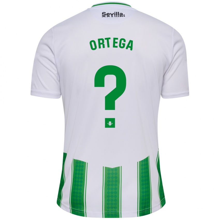 Homem Camisola Jose Ortega #0 Branco Principal 2023/24 Camisa