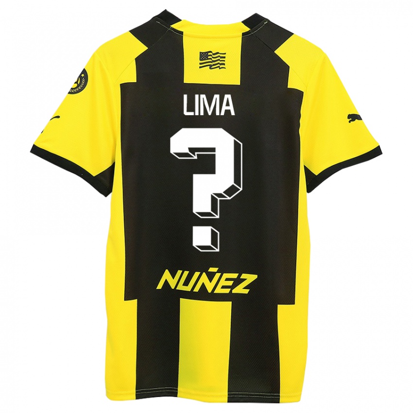 Homem Camisola Jhonatan Lima #0 Amarelo Preto Principal 2023/24 Camisa