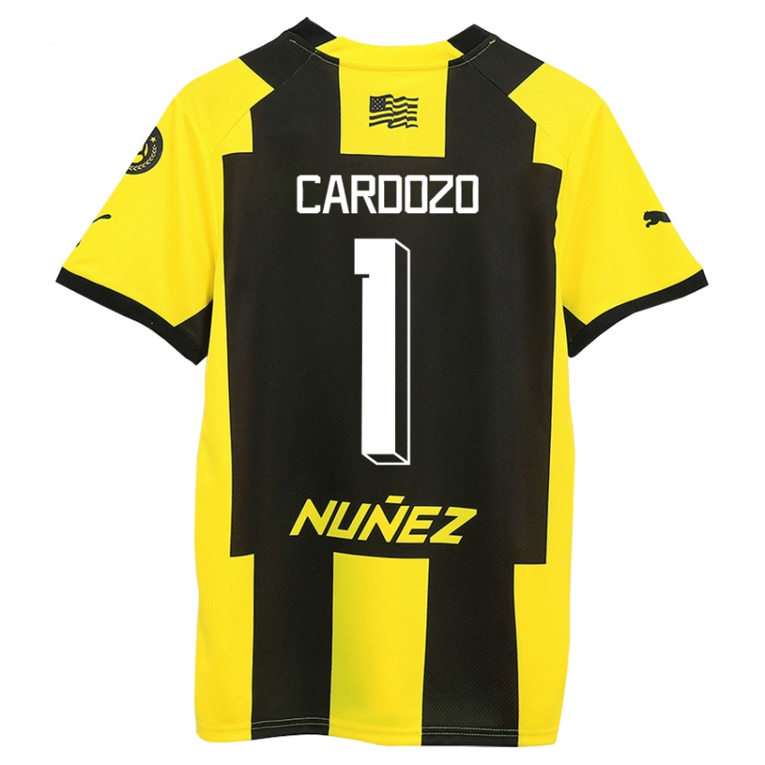 Homem Camisola Thiago Cardozo #1 Amarelo Preto Principal 2023/24 Camisa