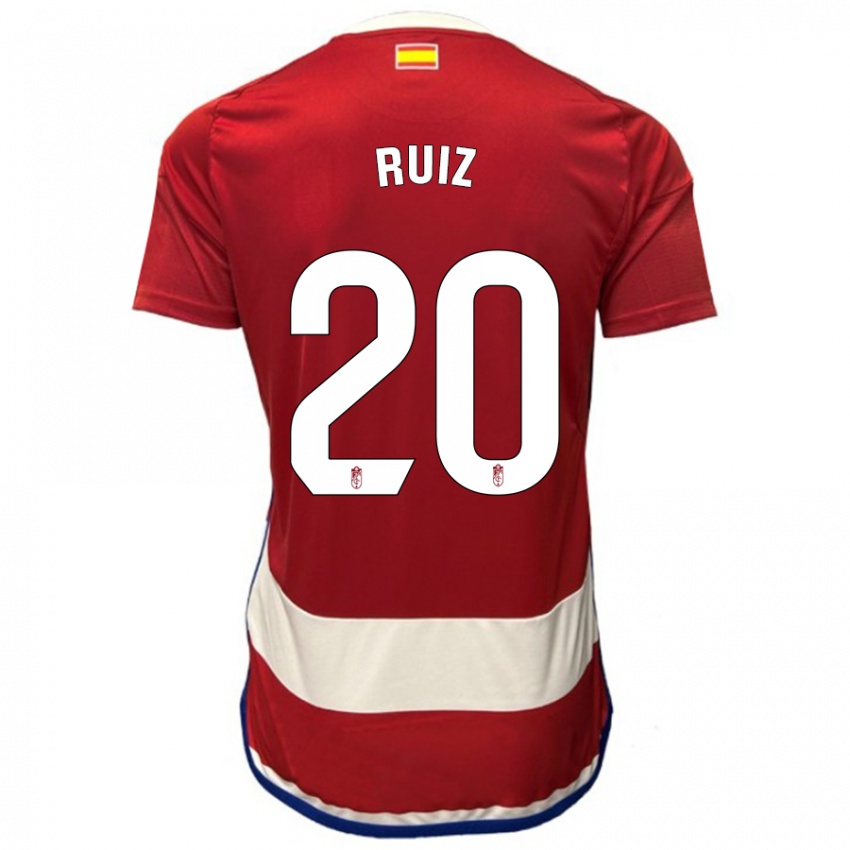Homem Camisola Sergio Ruiz #20 Vermelho Principal 2023/24 Camisa