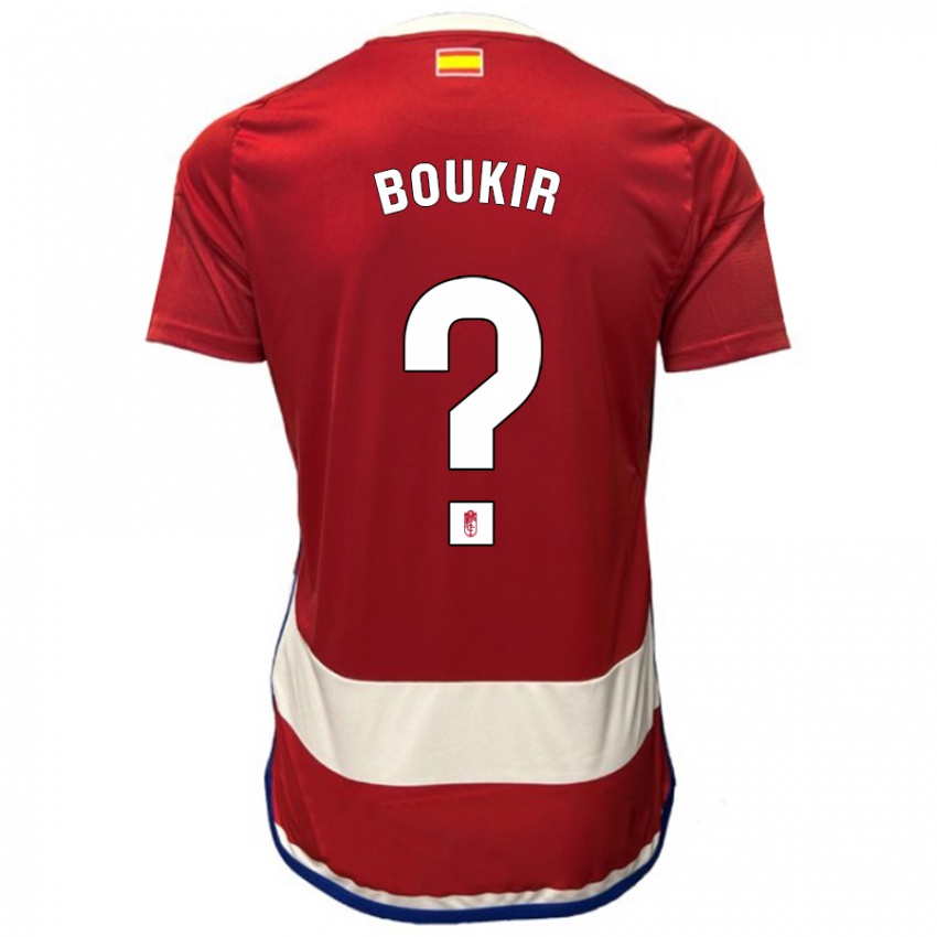 Homem Camisola Oussama Boukir #0 Vermelho Principal 2023/24 Camisa