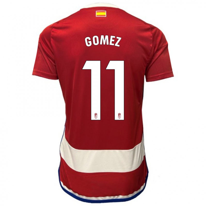 Homem Camisola Andrea Gómez #11 Vermelho Principal 2023/24 Camisa