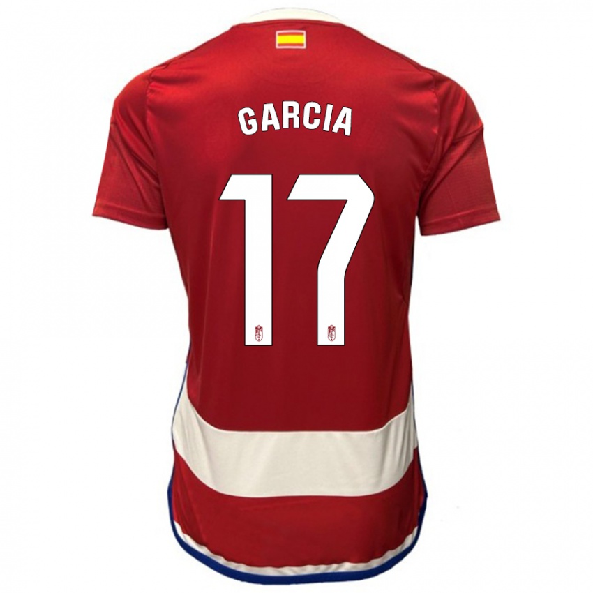 Homem Camisola Naima García #17 Vermelho Principal 2023/24 Camisa