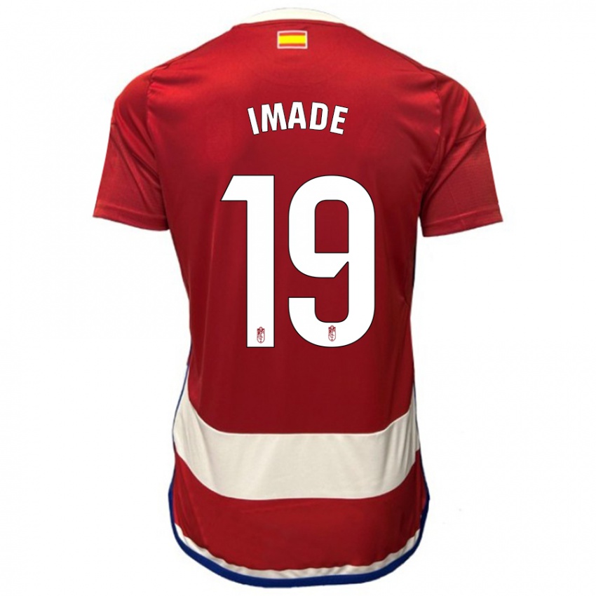 Homem Camisola Edna Imade #19 Vermelho Principal 2023/24 Camisa