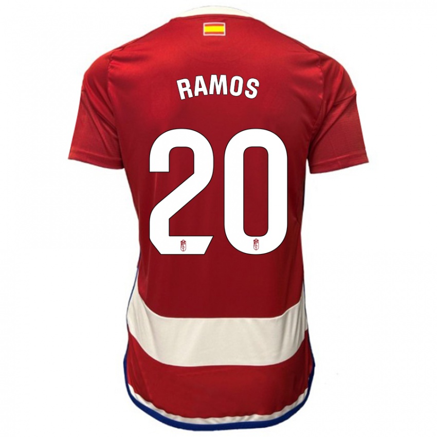 Homem Camisola Lucía Ramos #20 Vermelho Principal 2023/24 Camisa
