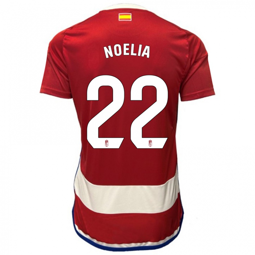 Homem Camisola Noelia Salas Mullens #22 Vermelho Principal 2023/24 Camisa