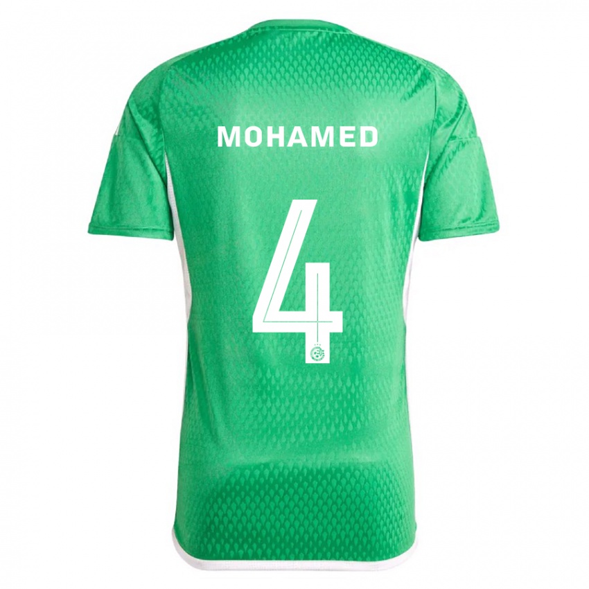 Homem Camisola Ali Mohamed #4 Branco Azul Principal 2023/24 Camisa