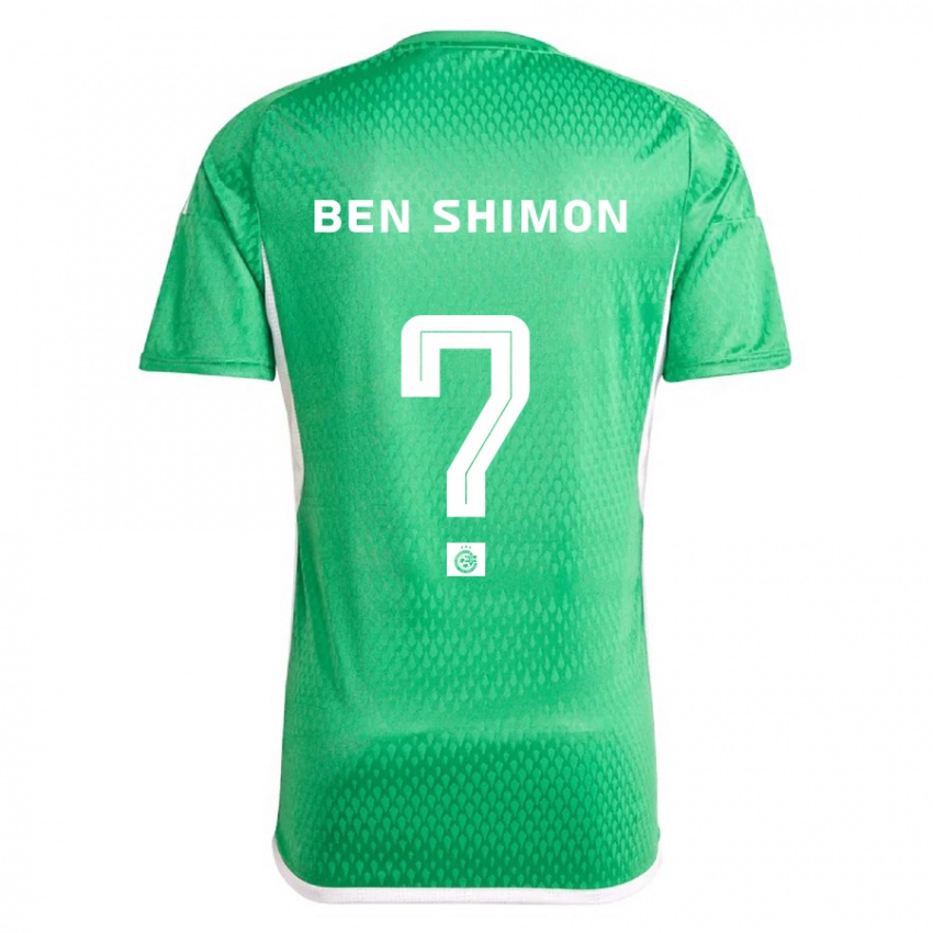Homem Camisola Elad Ben Shimon #0 Branco Azul Principal 2023/24 Camisa