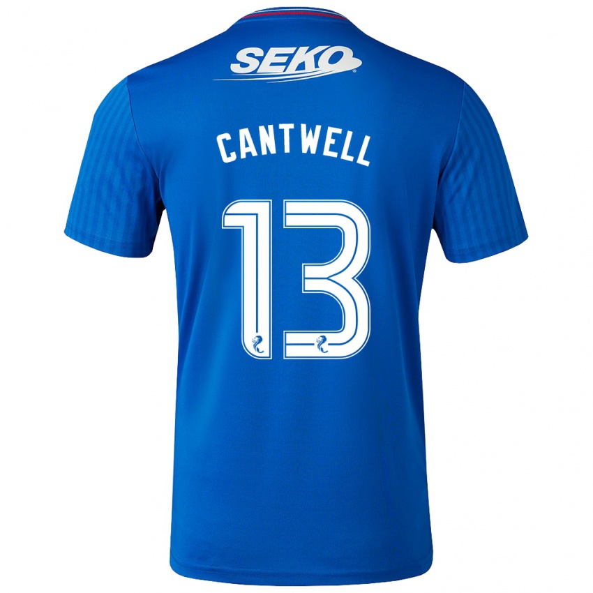Homem Camisola Todd Cantwell #13 Azul Principal 2023/24 Camisa