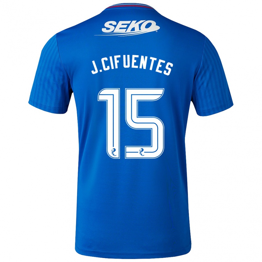 Homem Camisola José Cifuentes #15 Azul Principal 2023/24 Camisa