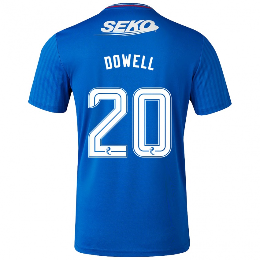 Homem Camisola Kieran Dowell #20 Azul Principal 2023/24 Camisa