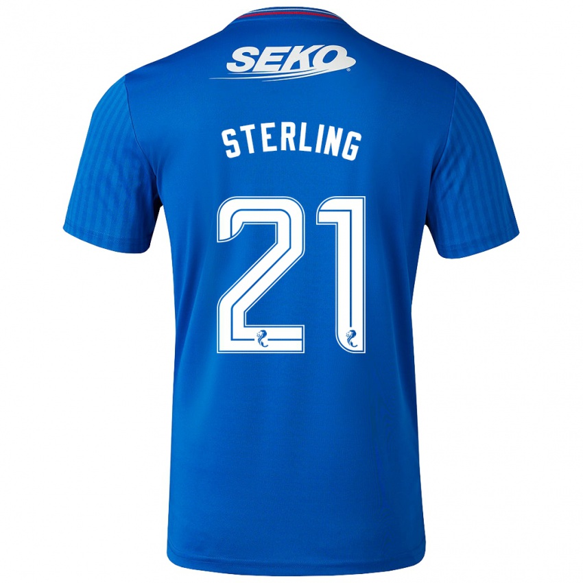 Homem Camisola Dujon Sterling #21 Azul Principal 2023/24 Camisa