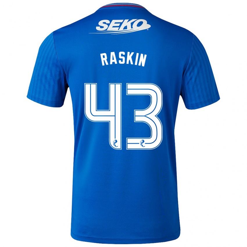Homem Camisola Nicolas Raskin #43 Azul Principal 2023/24 Camisa