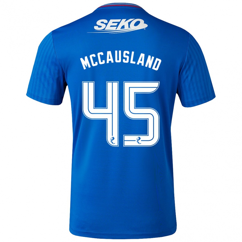 Homem Camisola Ross Mccausland #45 Azul Principal 2023/24 Camisa