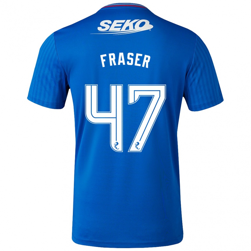 Homem Camisola Robbie Fraser #47 Azul Principal 2023/24 Camisa