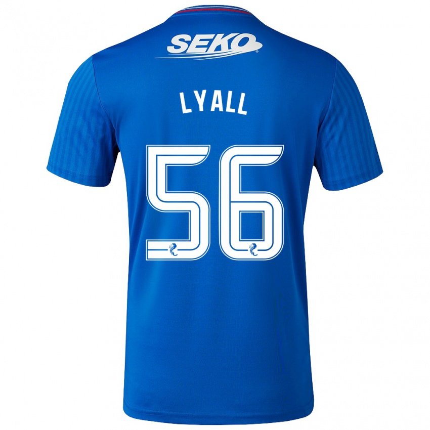 Homem Camisola Arron Lyall #56 Azul Principal 2023/24 Camisa