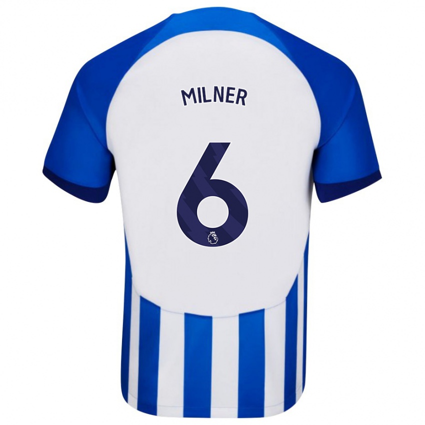 Homem Camisola James Milner #6 Azul Principal 2023/24 Camisa
