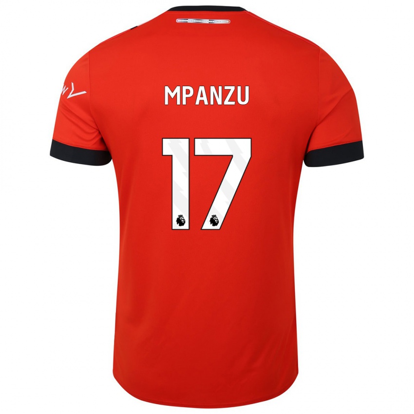 Homem Camisola Pelly Ruddock Mpanzu #17 Vermelho Principal 2023/24 Camisa