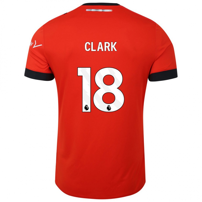 Homem Camisola Jordan Clark #18 Vermelho Principal 2023/24 Camisa