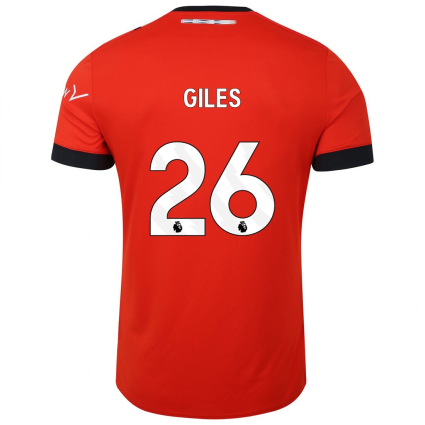 Homem Camisola Ryan Giles #26 Vermelho Principal 2023/24 Camisa