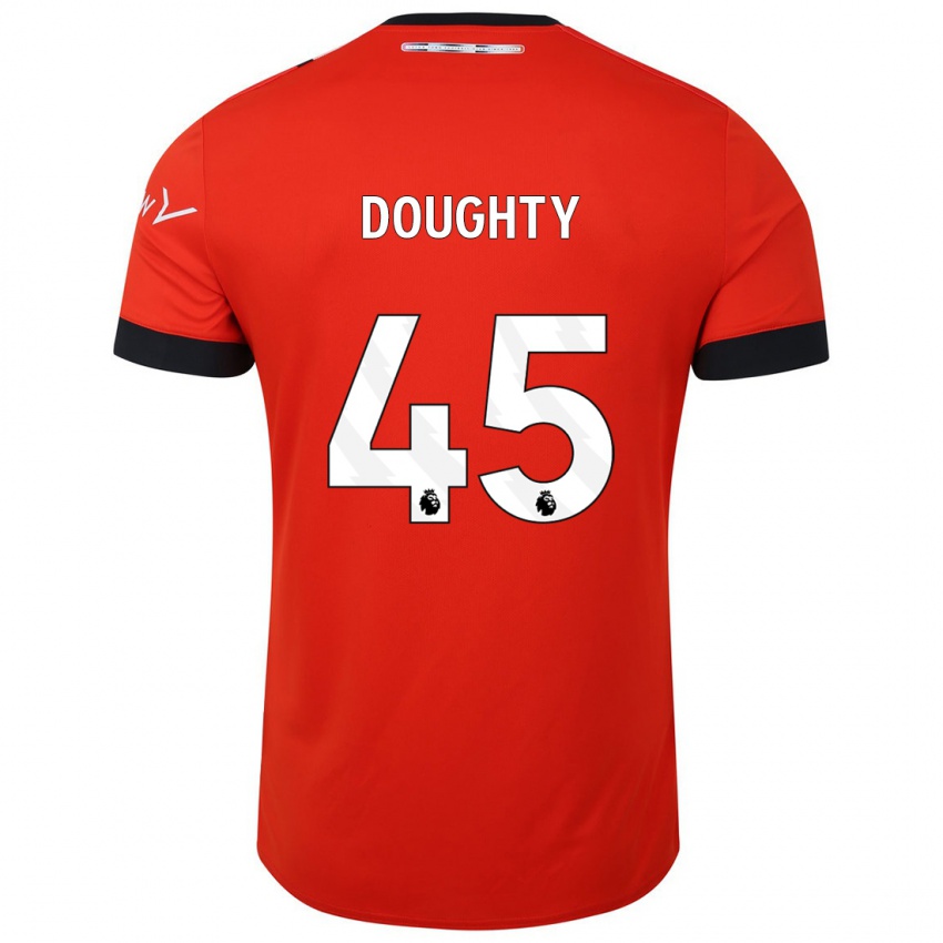Homem Camisola Alfie Doughty #45 Vermelho Principal 2023/24 Camisa