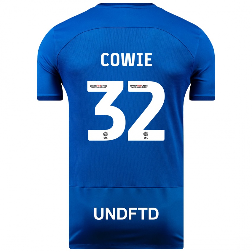 Homem Camisola Abbie Cowie #32 Azul Principal 2023/24 Camisa