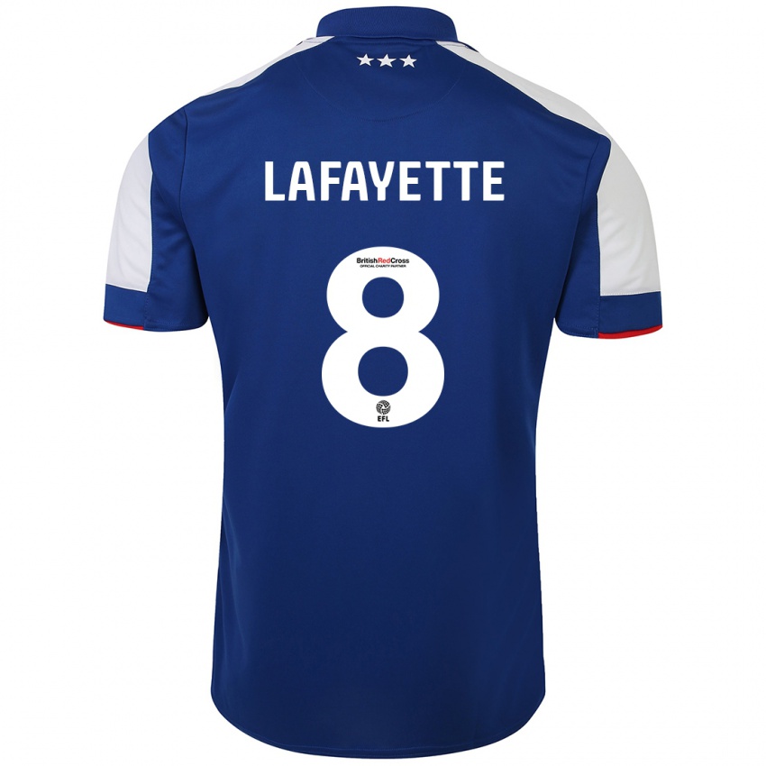 Homem Camisola Abbie Lafayette #8 Azul Principal 2023/24 Camisa