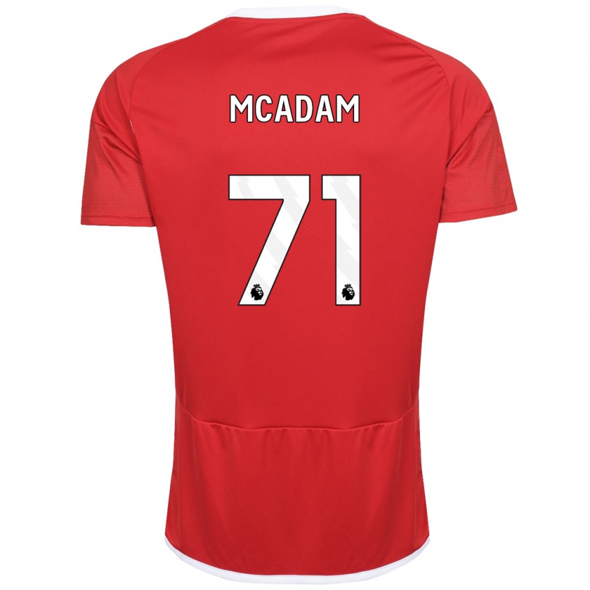 Homem Camisola Kyle Mcadam #71 Vermelho Principal 2023/24 Camisa