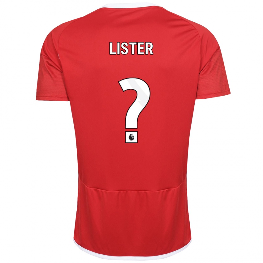 Homem Camisola Henry Lister #0 Vermelho Principal 2023/24 Camisa