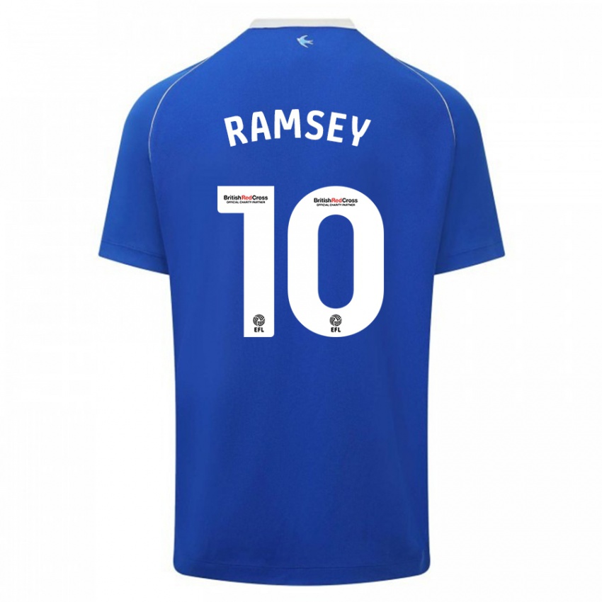 Homem Camisola Aaron Ramsey #10 Azul Principal 2023/24 Camisa