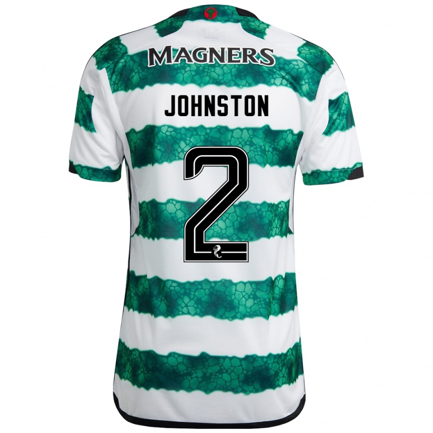 Homem Camisola Alistair Johnston #2 Verde Principal 2023/24 Camisa