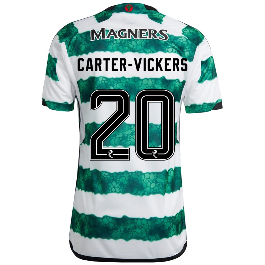 Homem Camisola Cameron Carter-Vickers #20 Verde Principal 2023/24 Camisa