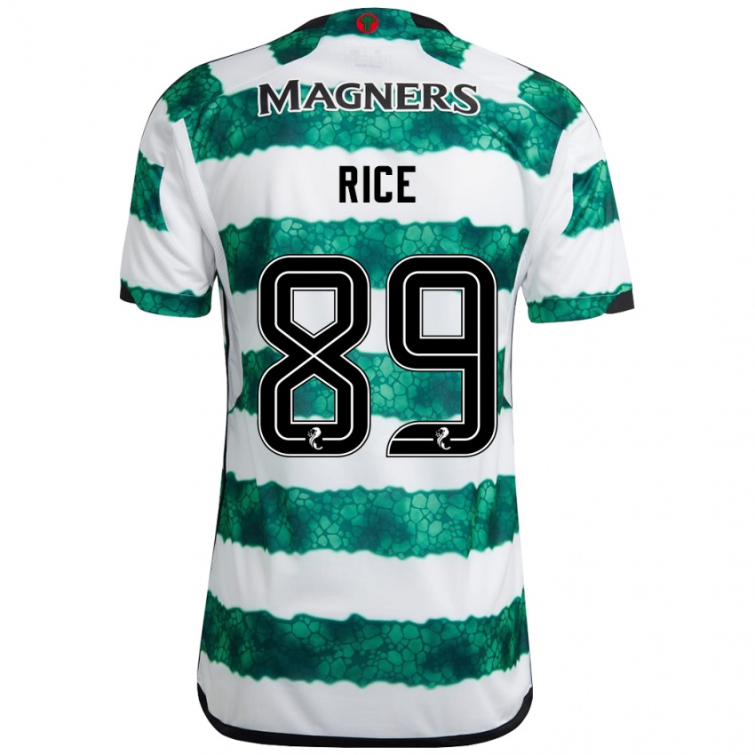 Homem Camisola Aidan Rice #89 Verde Principal 2023/24 Camisa