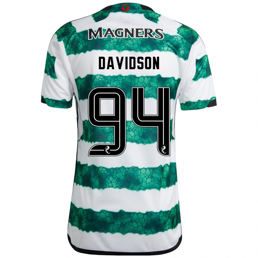 Homem Camisola Alasdair Davidson #94 Verde Principal 2023/24 Camisa