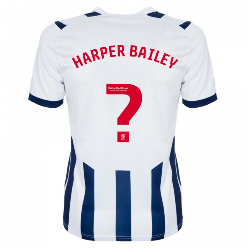 Homem Camisola Aaron Harper-Bailey #0 Branco Principal 2023/24 Camisa