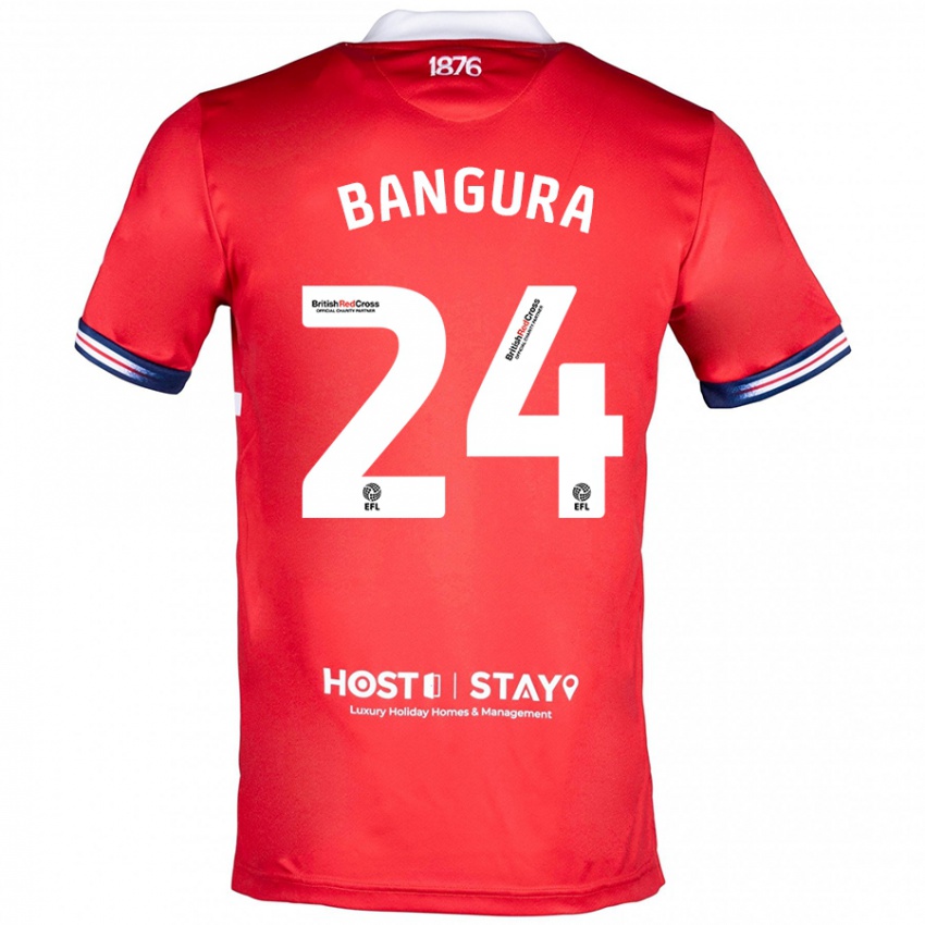 Homem Camisola Alex Bangura #24 Vermelho Principal 2023/24 Camisa