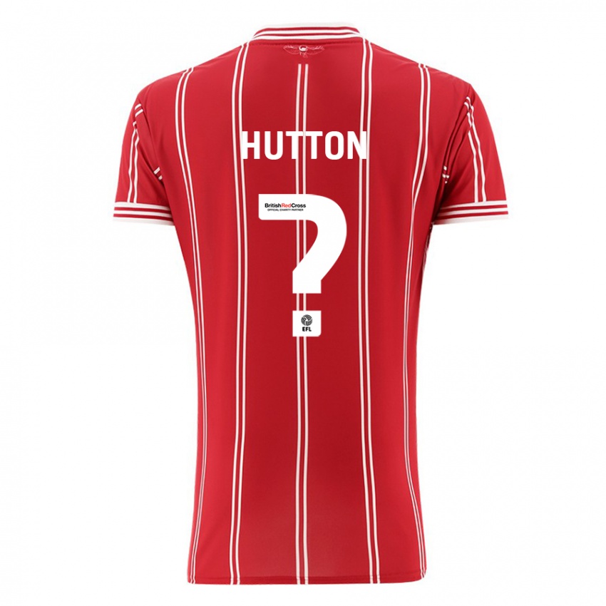 Homem Camisola Callum Hutton #0 Vermelho Principal 2023/24 Camisa
