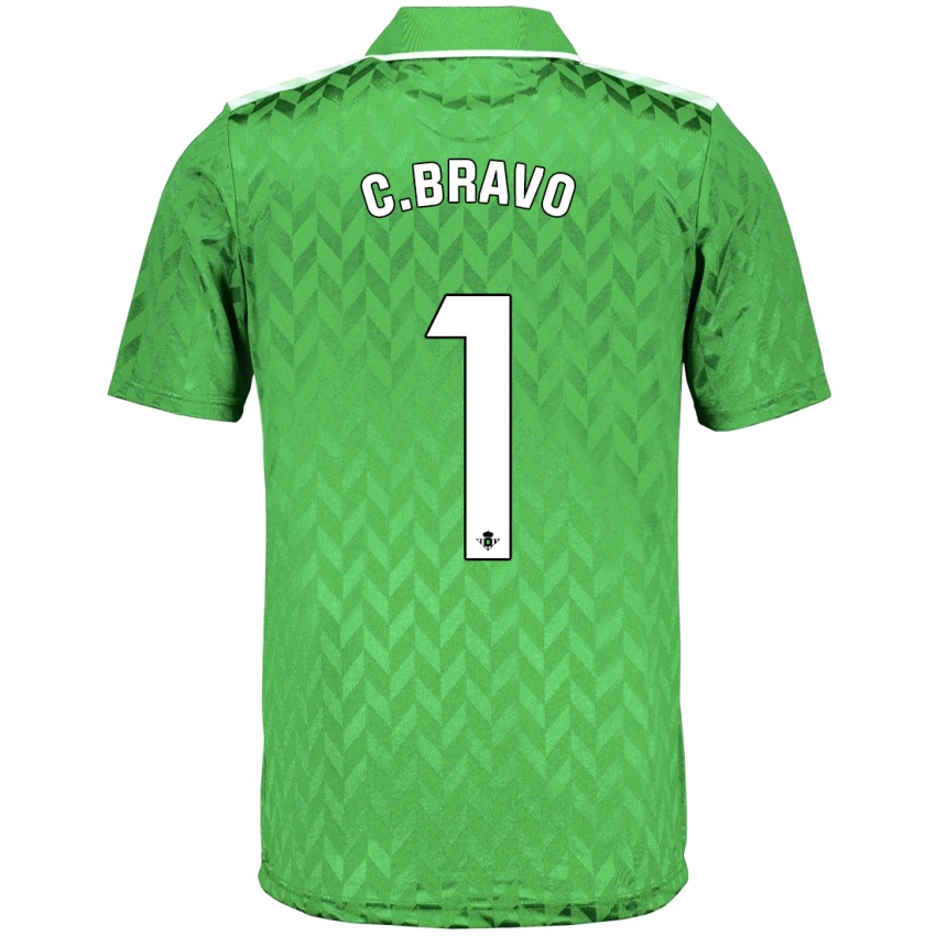 Homem Camisola Claudio Bravo #1 Verde Alternativa 2023/24 Camisa