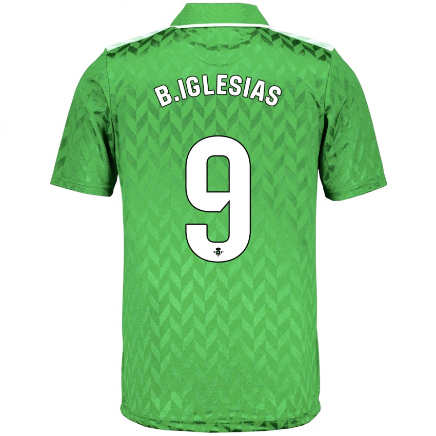 Homem Camisola Borja Iglesias #9 Verde Alternativa 2023/24 Camisa