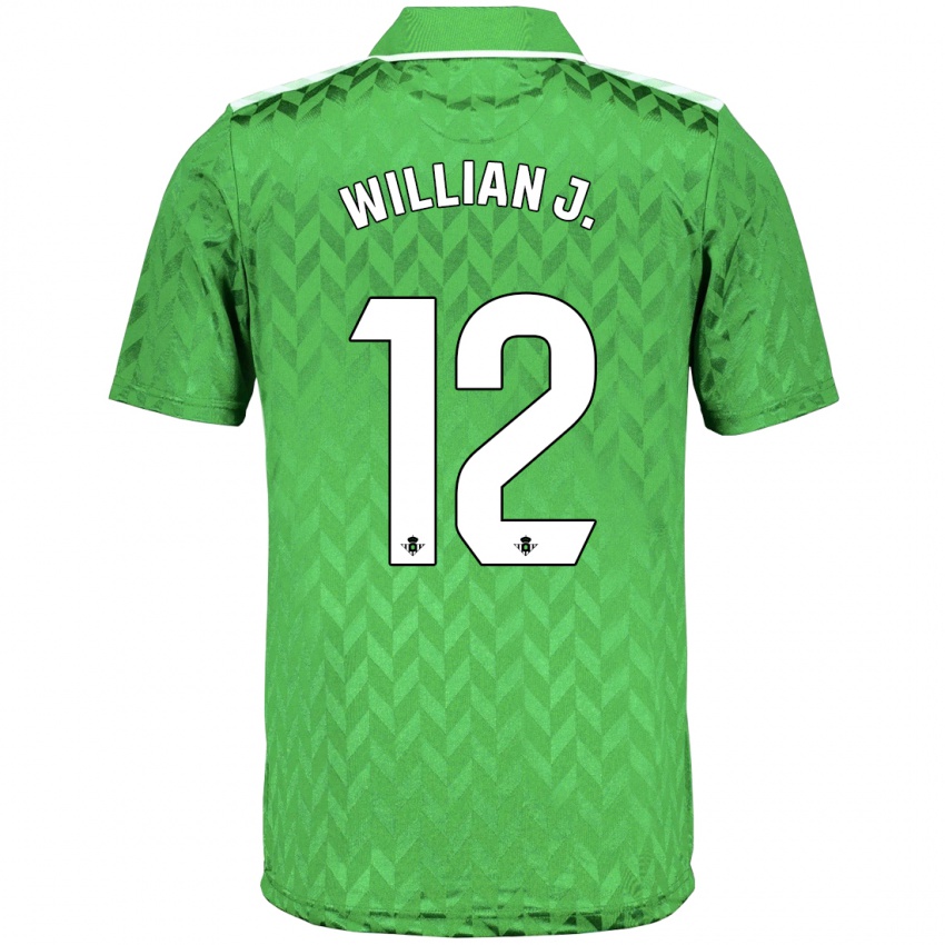 Homem Camisola Willian Jose #12 Verde Alternativa 2023/24 Camisa