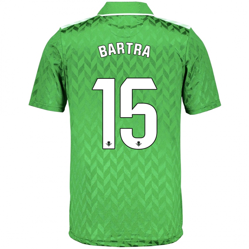 Homem Camisola Marc Bartra #15 Verde Alternativa 2023/24 Camisa
