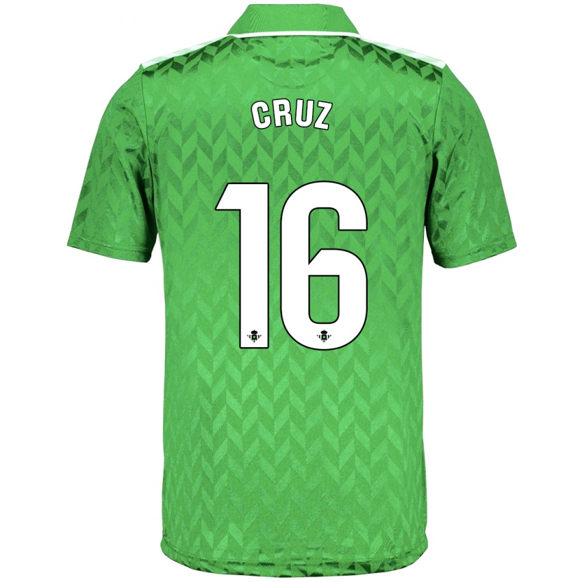 Homem Camisola Juan Cruz #16 Verde Alternativa 2023/24 Camisa