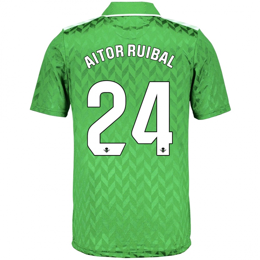 Homem Camisola Aitor Ruibal #24 Verde Alternativa 2023/24 Camisa