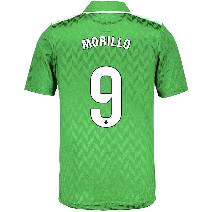 Homem Camisola Manu Morillo #9 Verde Alternativa 2023/24 Camisa
