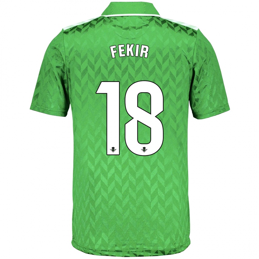 Homem Camisola Yassin Fekir #18 Verde Alternativa 2023/24 Camisa