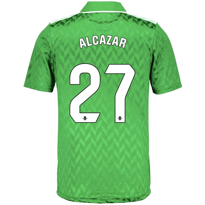 Homem Camisola Lucas Alcázar #27 Verde Alternativa 2023/24 Camisa